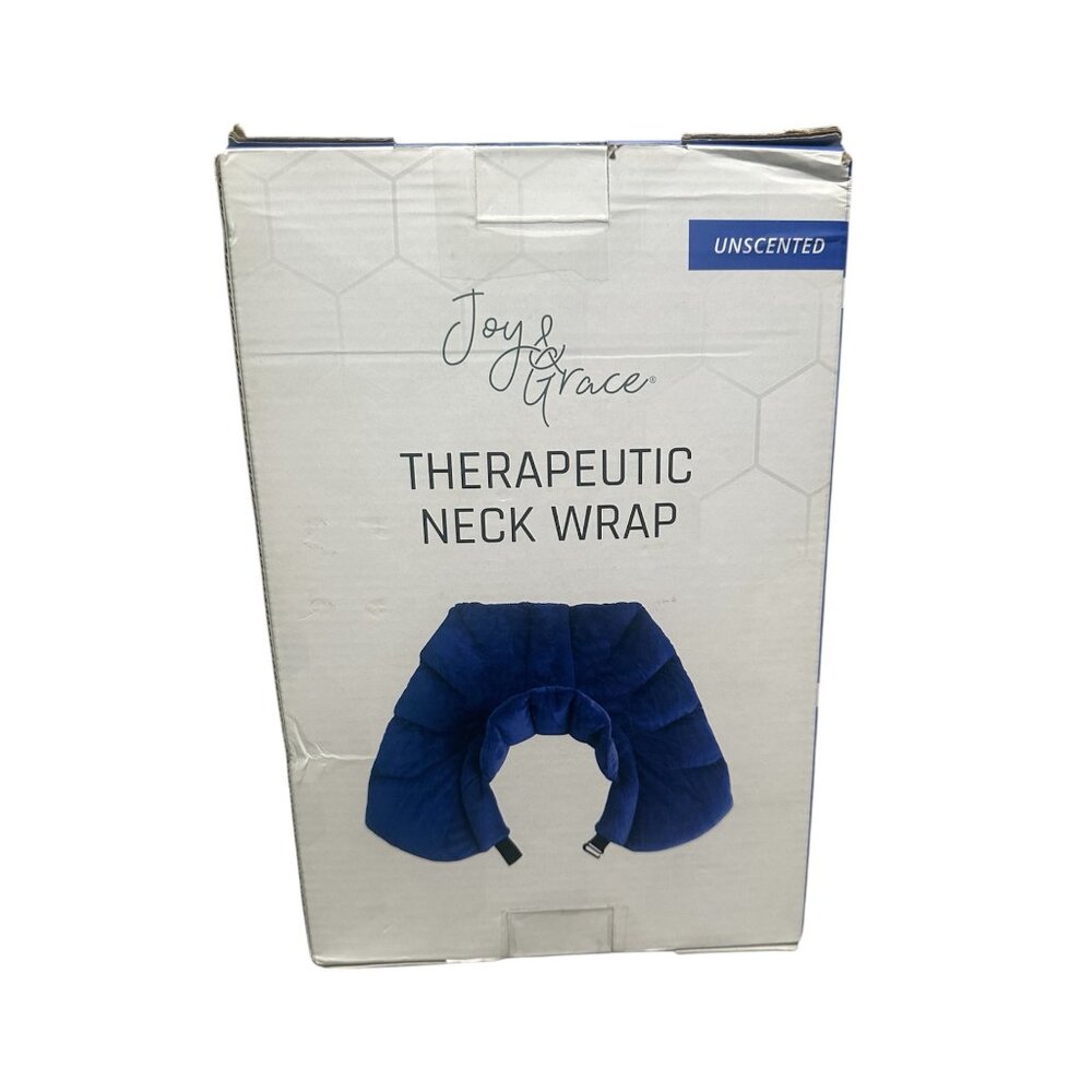 Joy & Grace Unscented Therapeutic Neck Wrap Adj. Strap Microwavable Heat Therapy